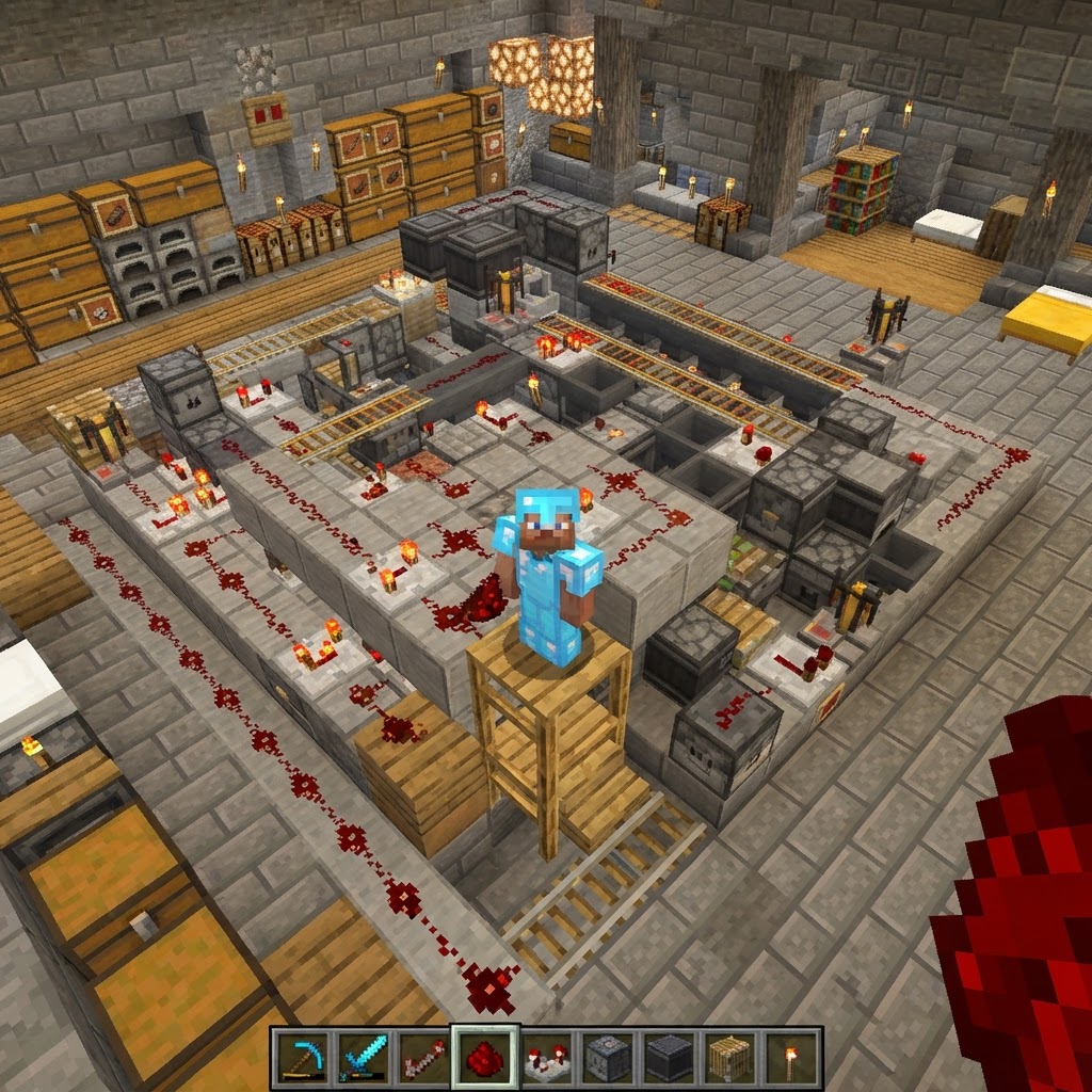 Minecraft Automatic Storage System: Advanced Redstone Guide
