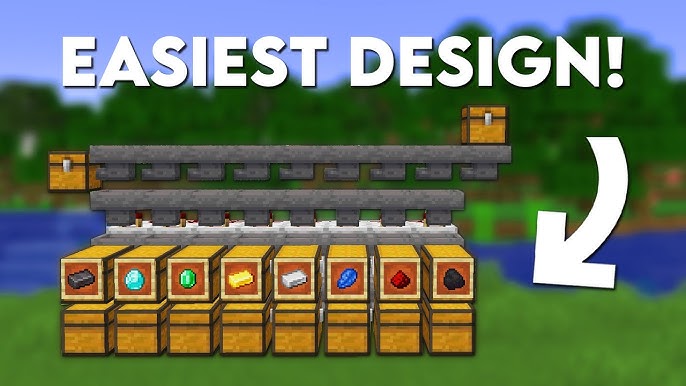 Ultimate Automatic Item Sorter for Survival (Compact Redstone)