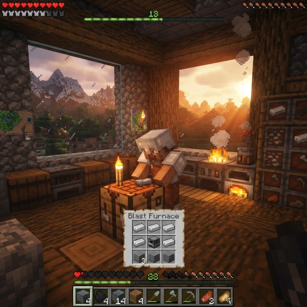 How to Make a Blast Furnace in Minecraft: Recipe & Uses