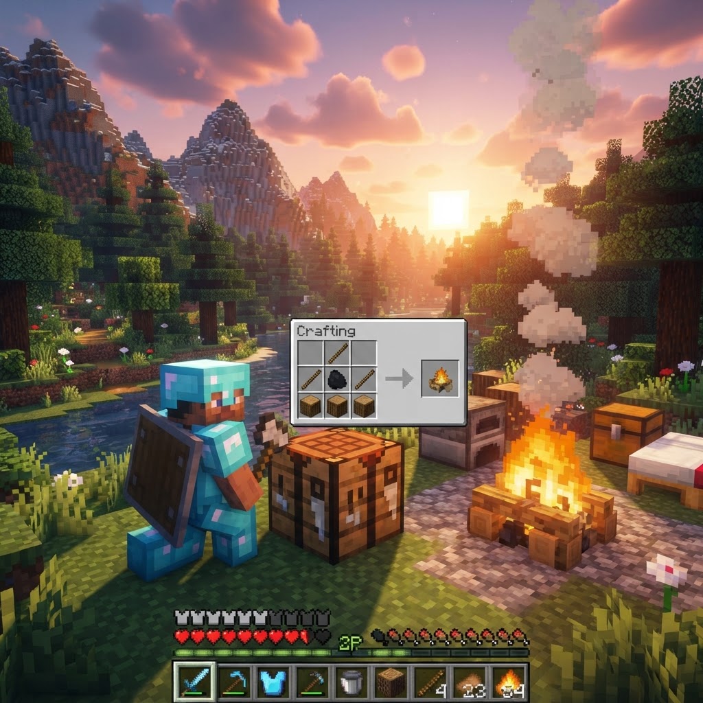 How to Make a Campfire in Minecraft — Complete Guide