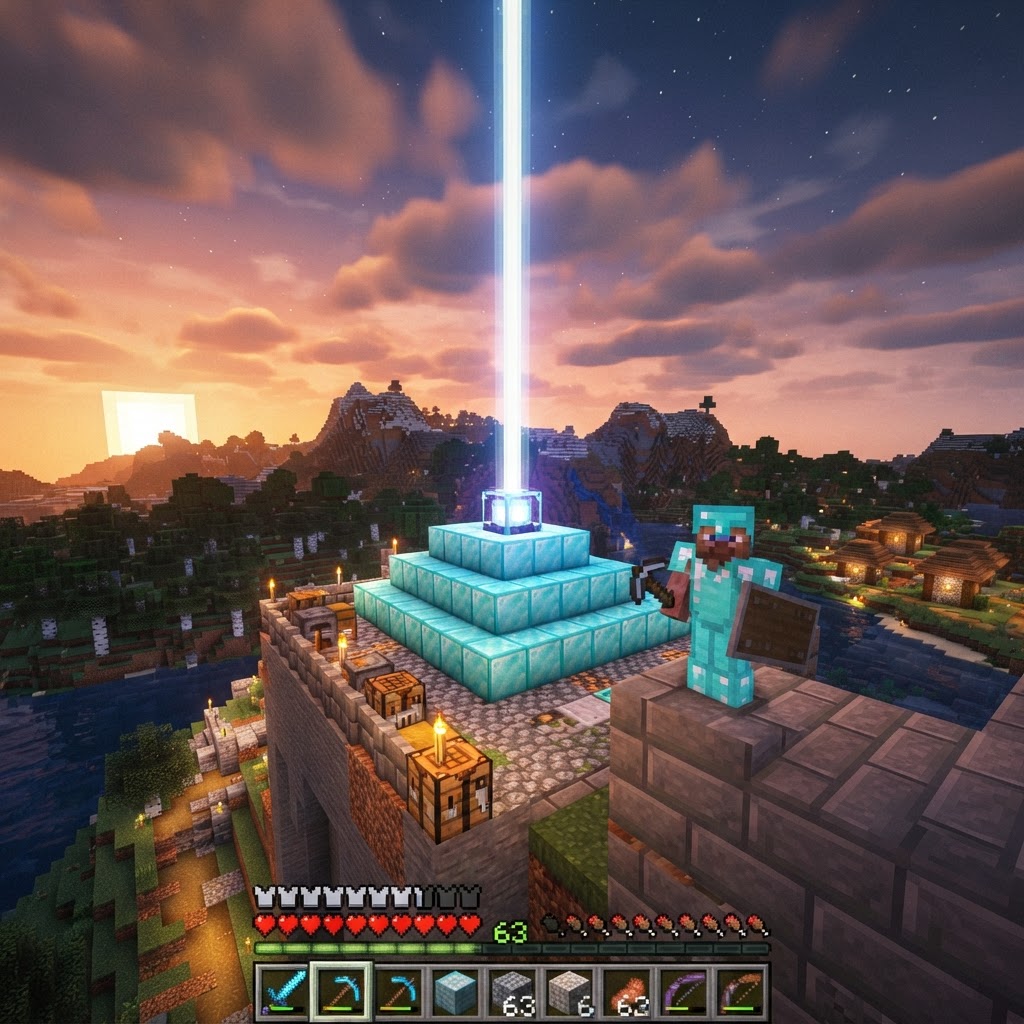 Make a Beacon in Minecraft: Step-by-Step + Best Pyramid Tips
