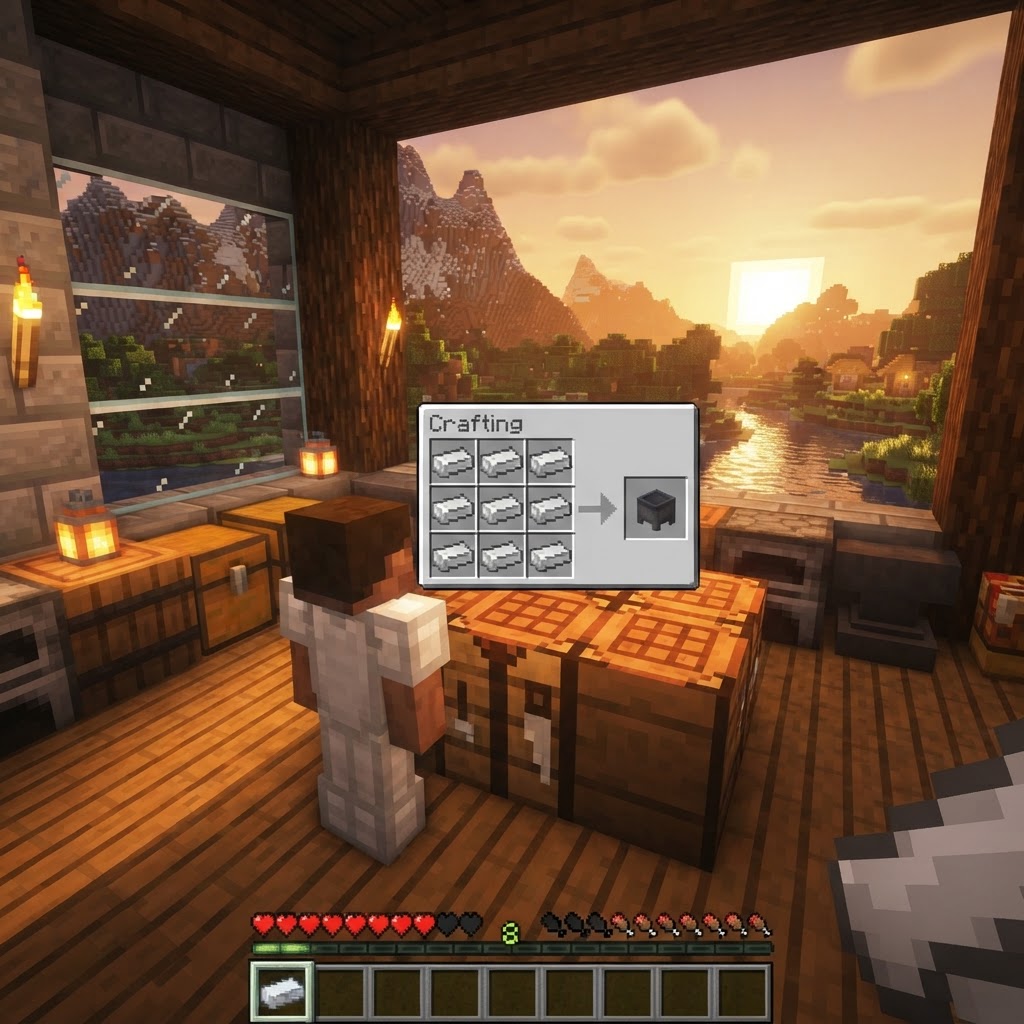 How to Make a Cauldron in Minecraft (Java & Bedrock Guide)