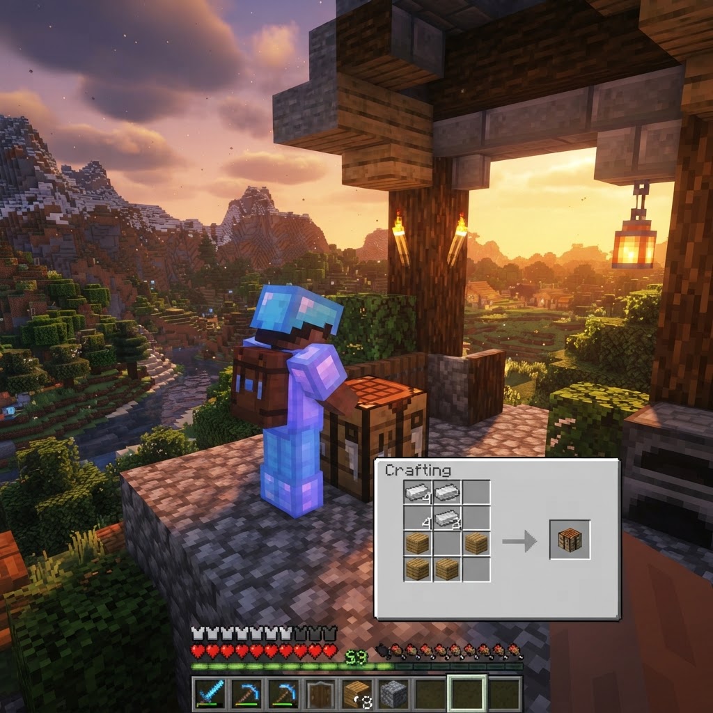 Smithing Table Minecraft: How to Make (Recipe & Tips)