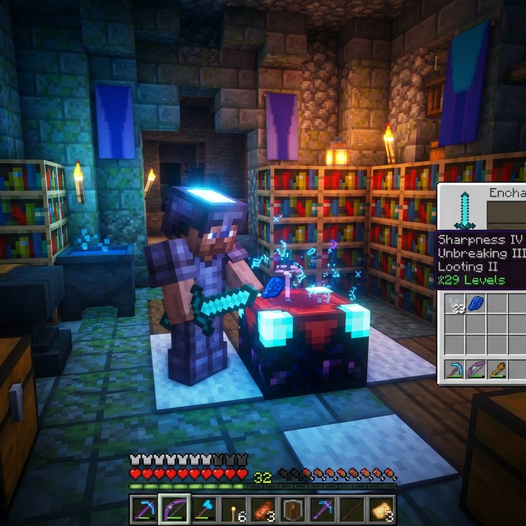 Minecraft Enchanting Guide: How to Enchant Items Effectively