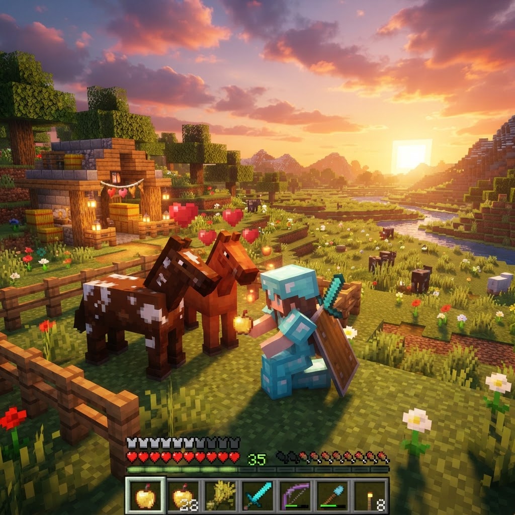 Minecraft Horse Breeding Guide - Faster, Better Foals