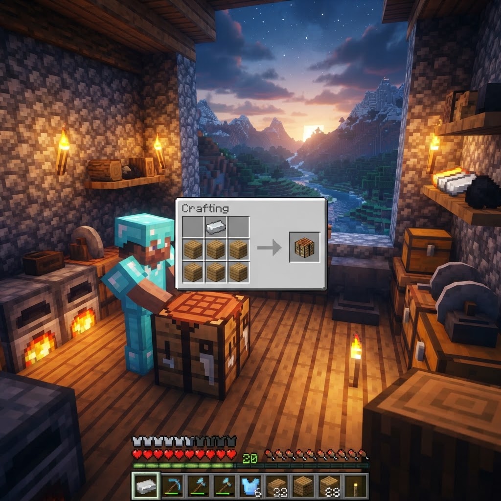 Smithing Table Guide: How to Make One in Minecraft