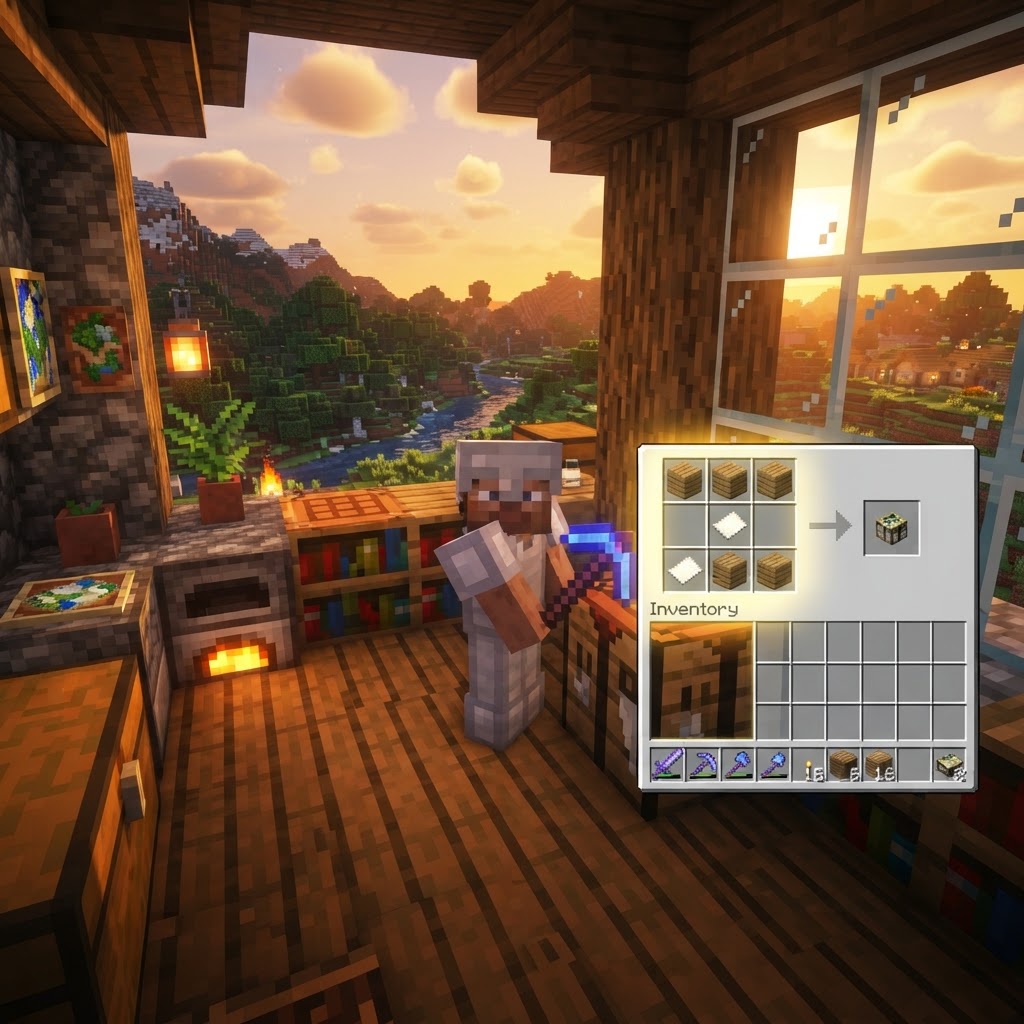 How to Make a Cartography Table in Minecraft (Recipe & Uses)