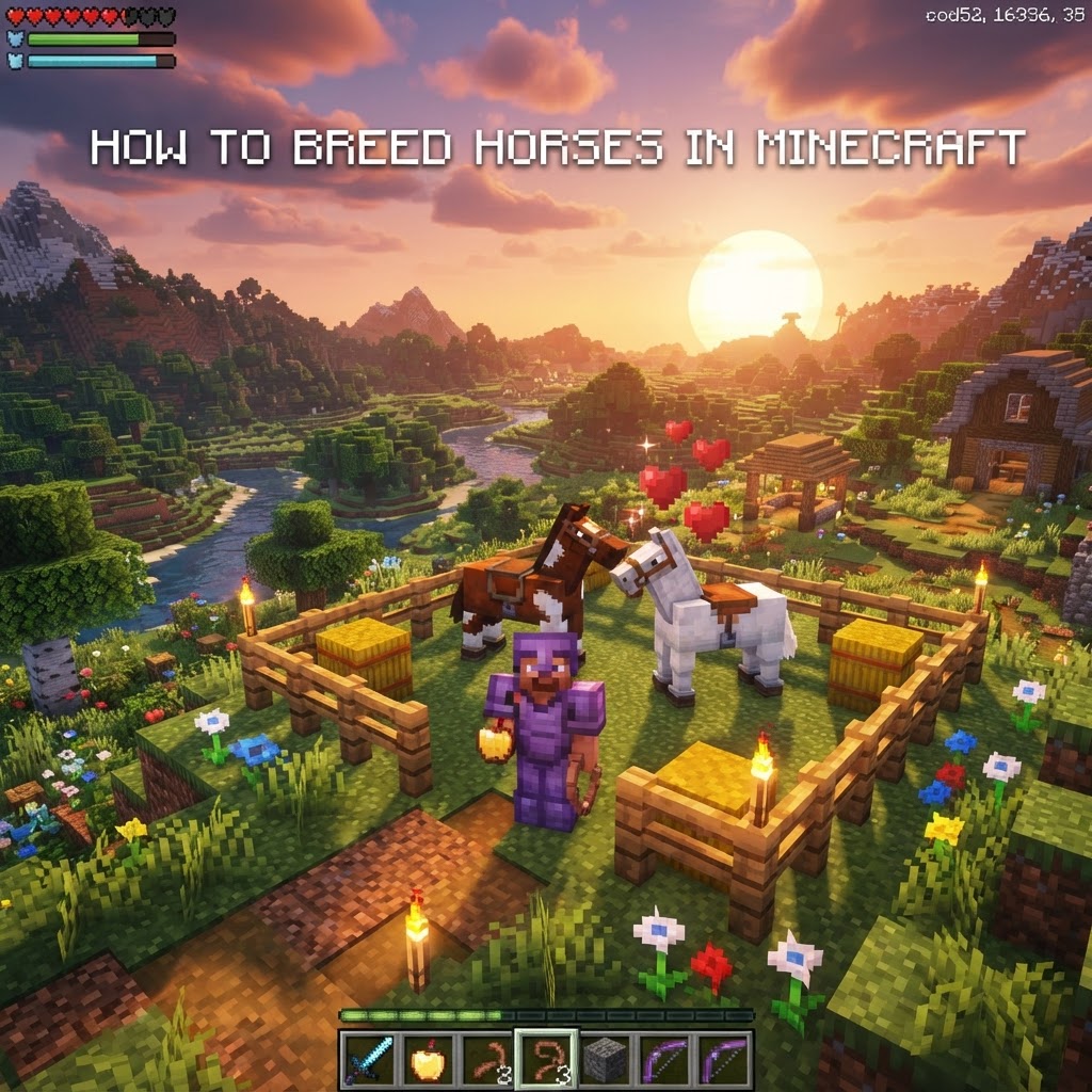 How to Breed Horses in Minecraft: Complete Guide