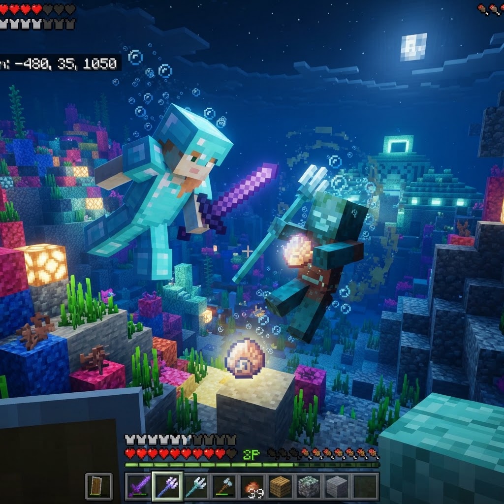 How to Get a Nautilus Shell in Minecraft: All Methods