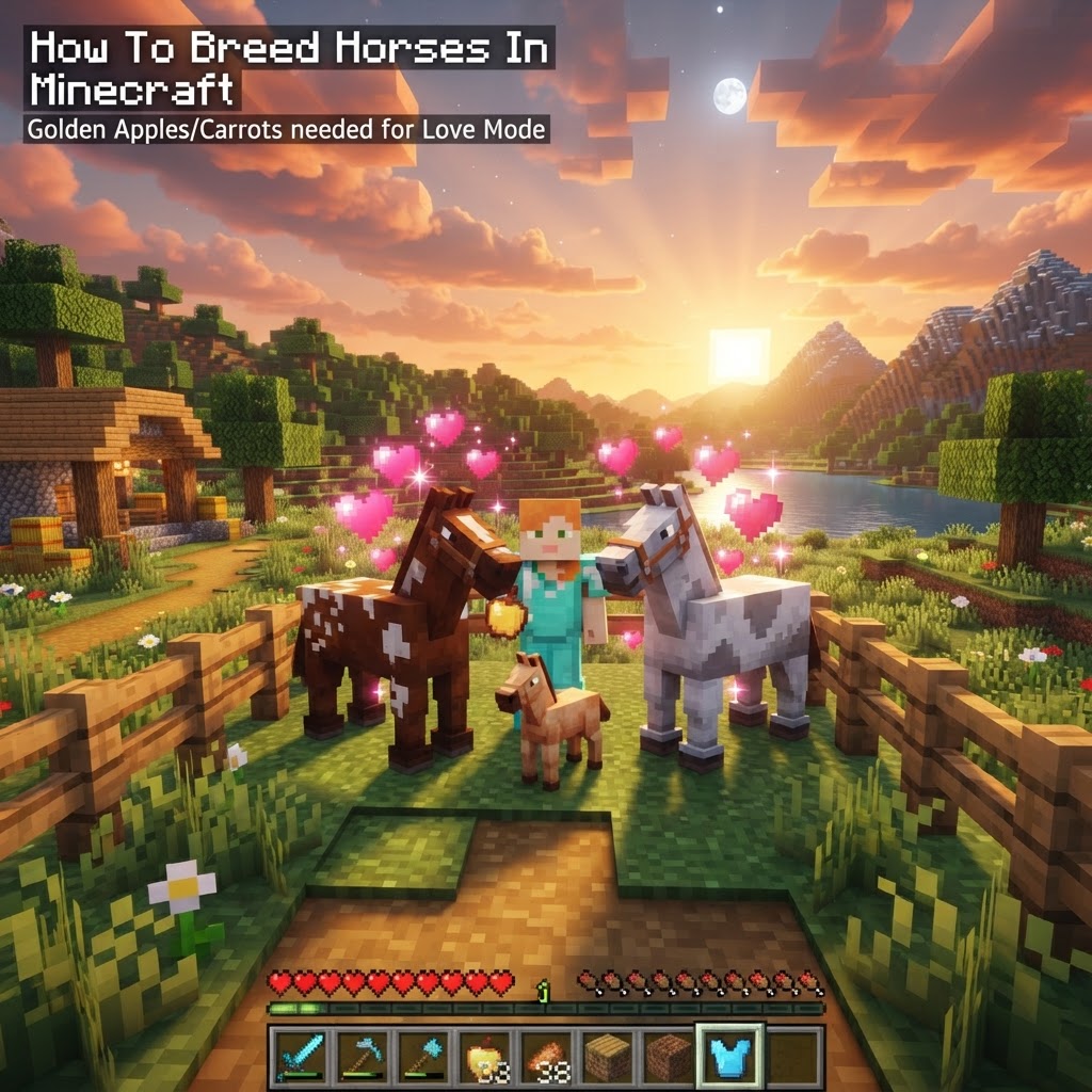 How to Breed Horses in Minecraft: Get Fast, Strong Foals