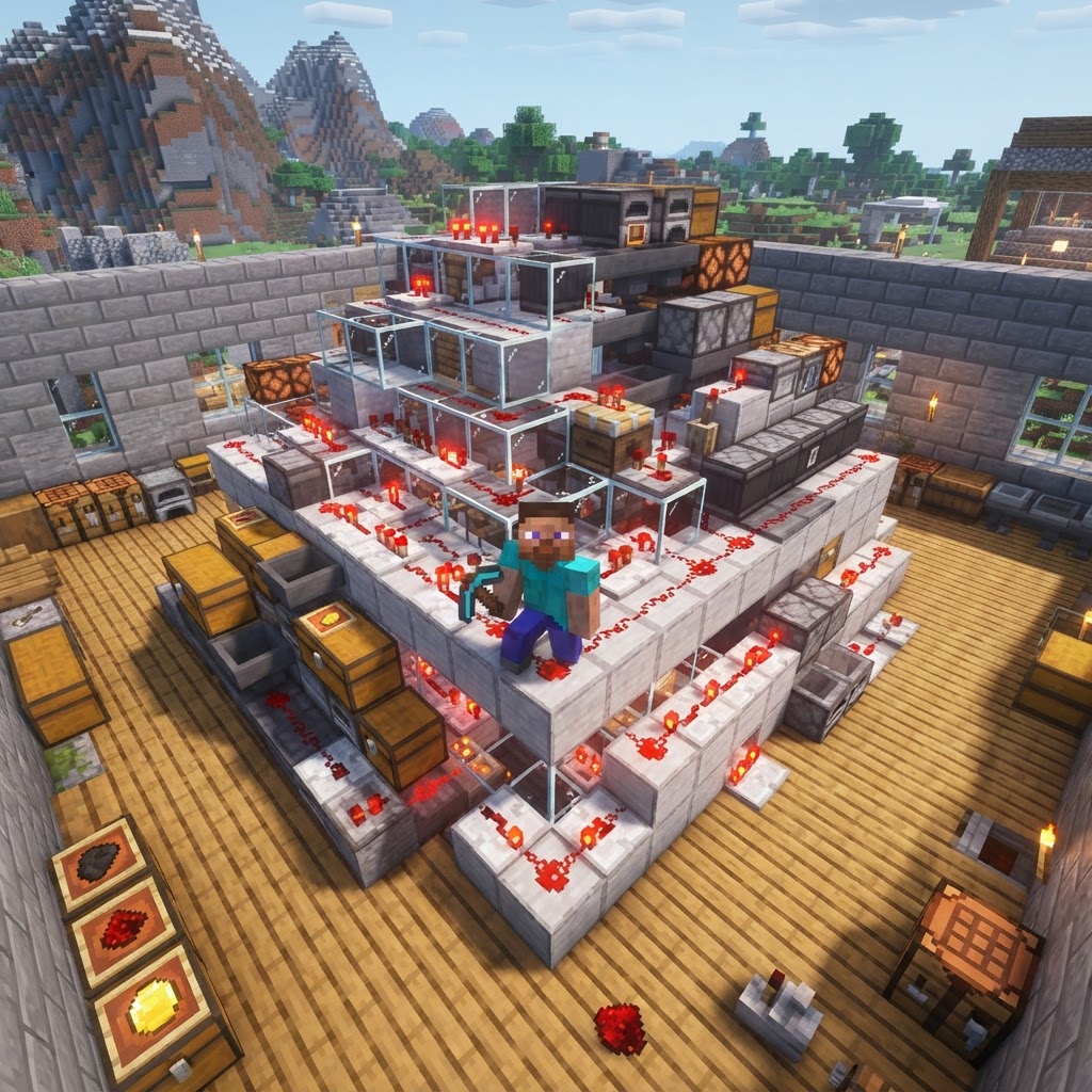 Build the Ultimate Chunk-Safe Item Sorter (No Mods)