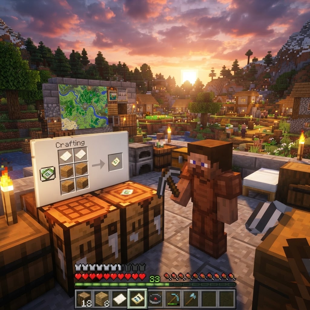 Minecraft Cartography Table Guide: Crafting, Uses & Tips