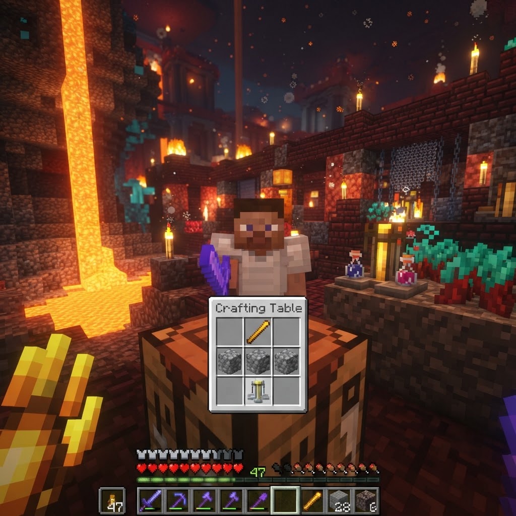 How to Make a Brewing Stand in Minecraft: Recipe & Uses