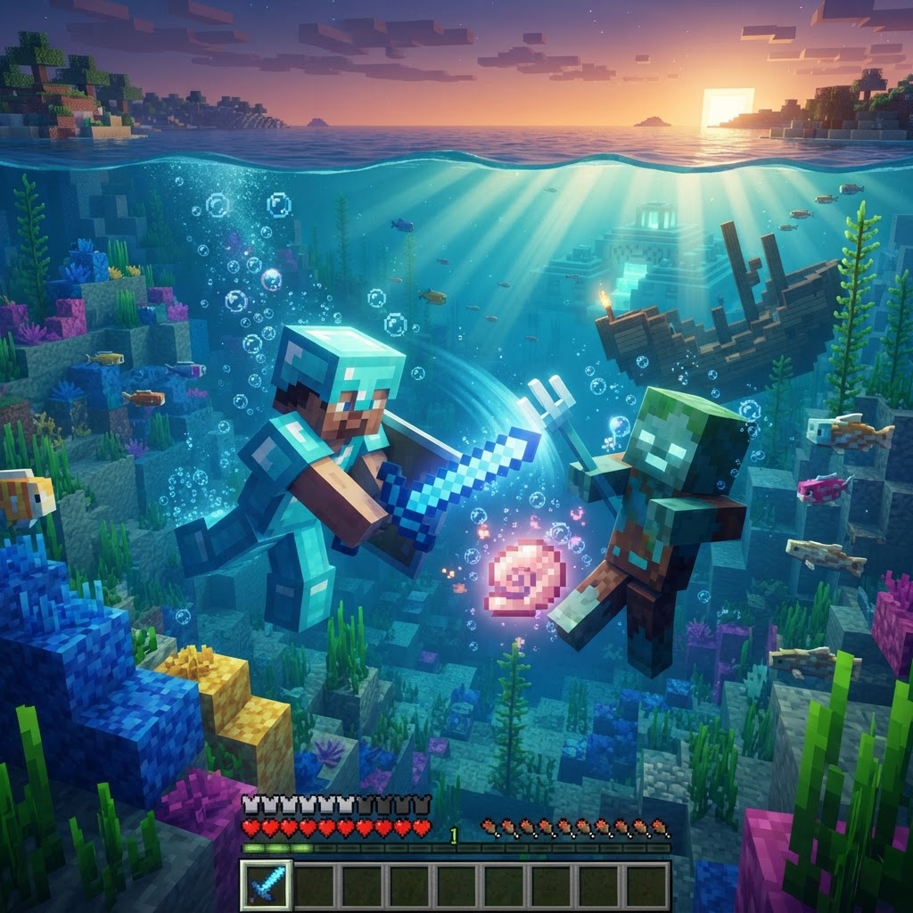 Nautilus Shell in Minecraft: How to Get One Fast