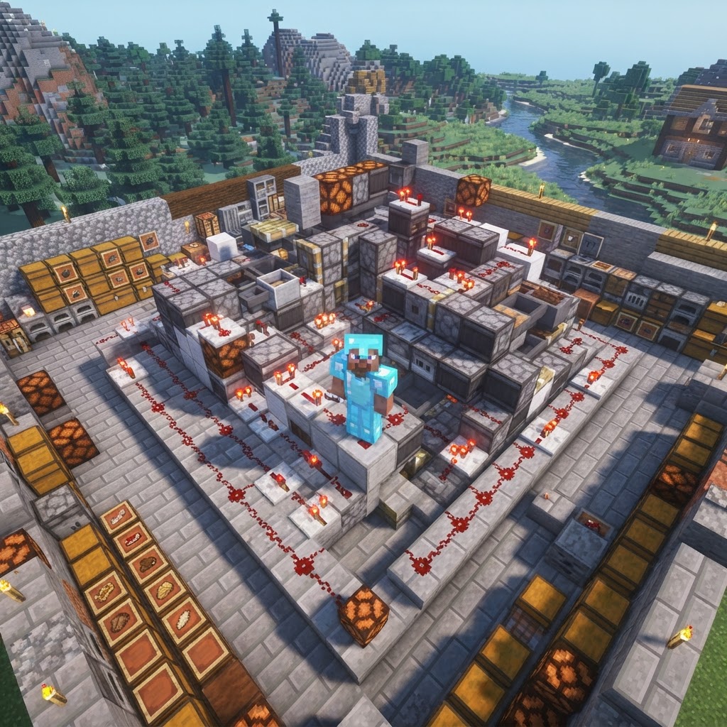 Ultimate Compact Redstone Survival Base