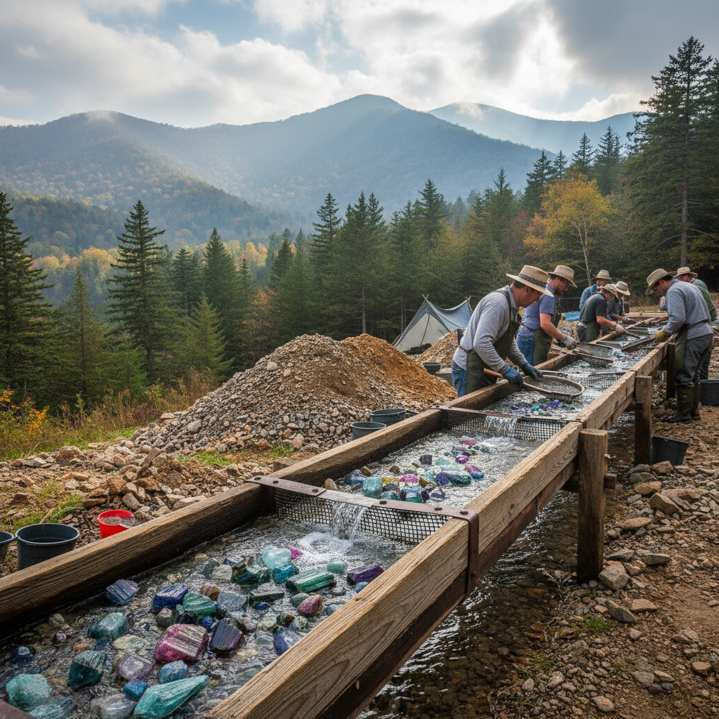 Spruce Pine Mining District Digs — pay-to-dig gem mine in North Carolina