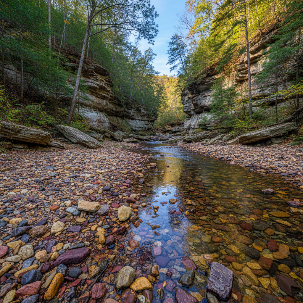 Clear Creek Metro Park rockhounding location in Ohio