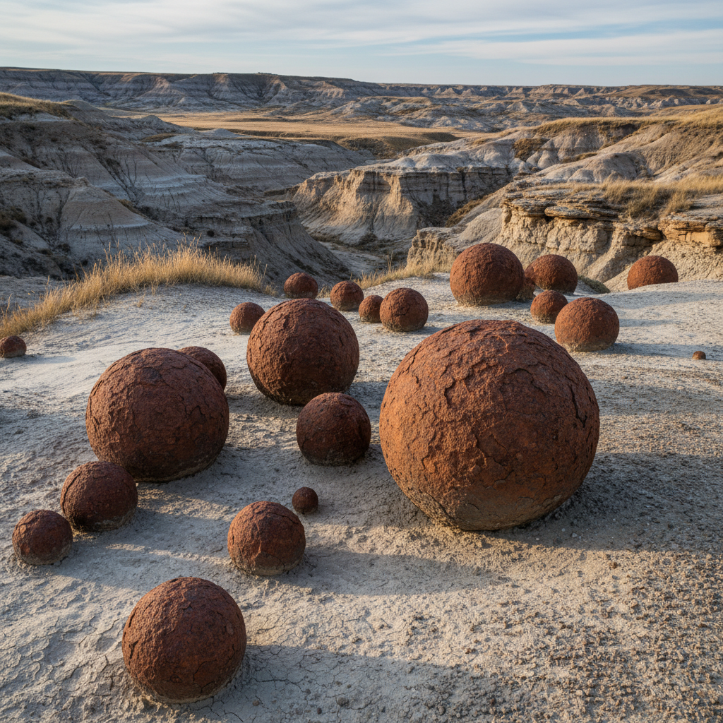 Cannonball Concretion Beds pay-to-dig mine in North Dakota