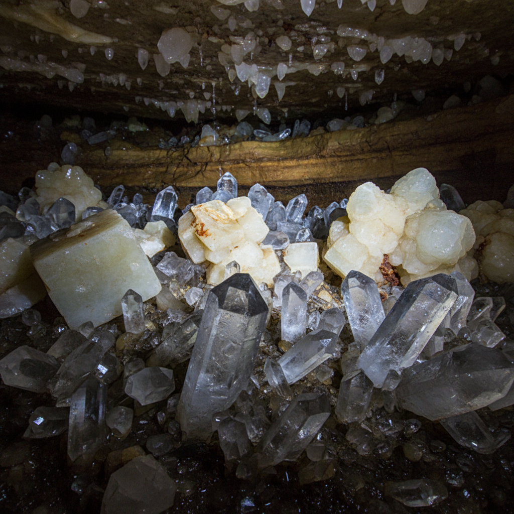 Crystal Cave pay-to-dig mine in Wisconsin