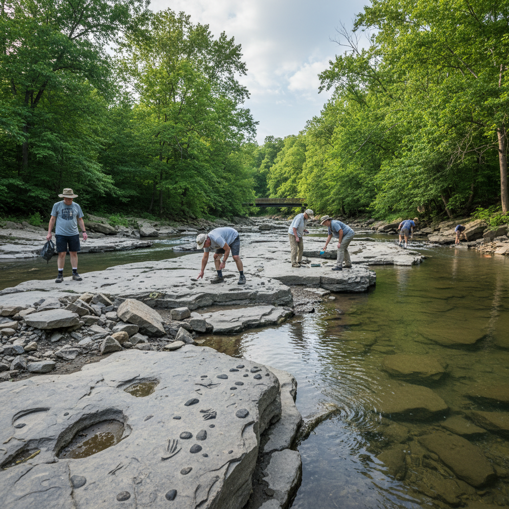 Englewood Metropark — Fossil Collecting Area rockhounding location in Ohio