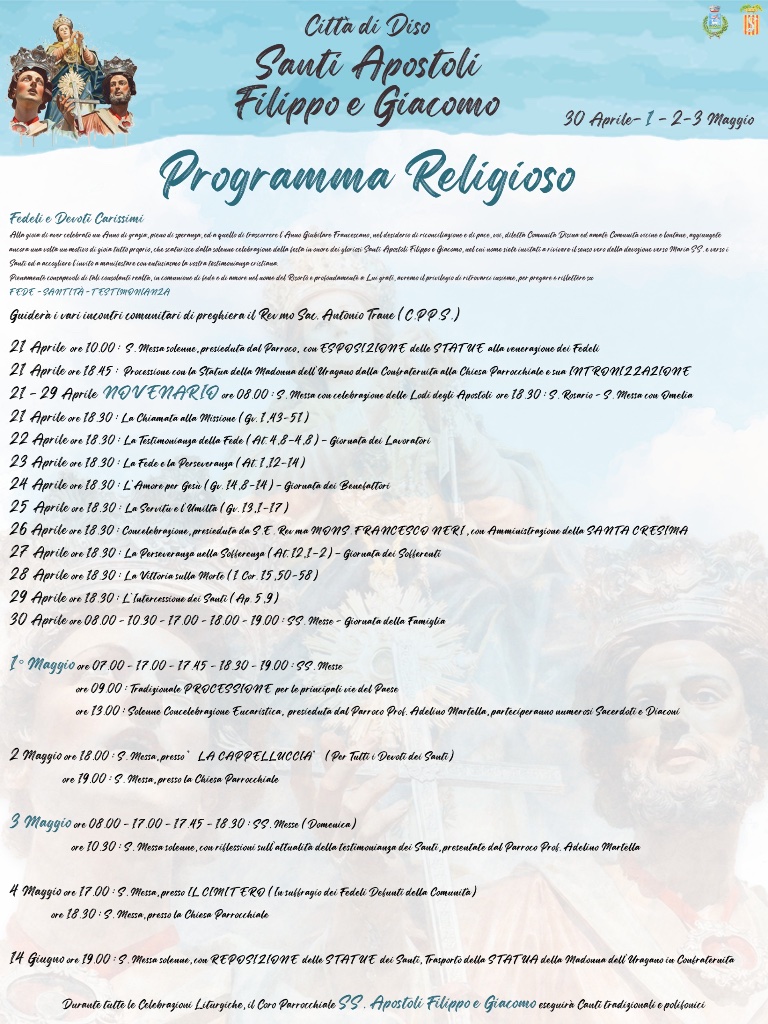 Programma religioso 2026