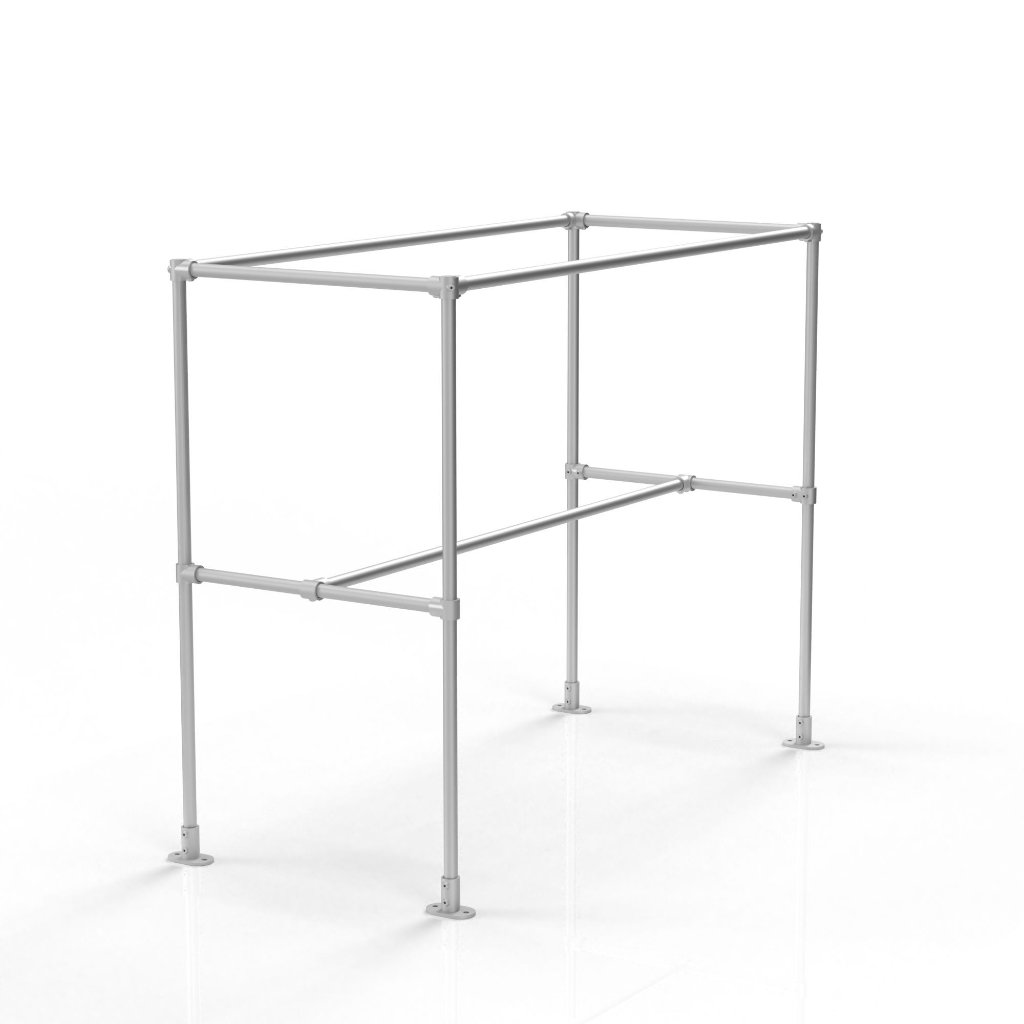 Warehouse Clothing Rack — Single Tier - alternate view