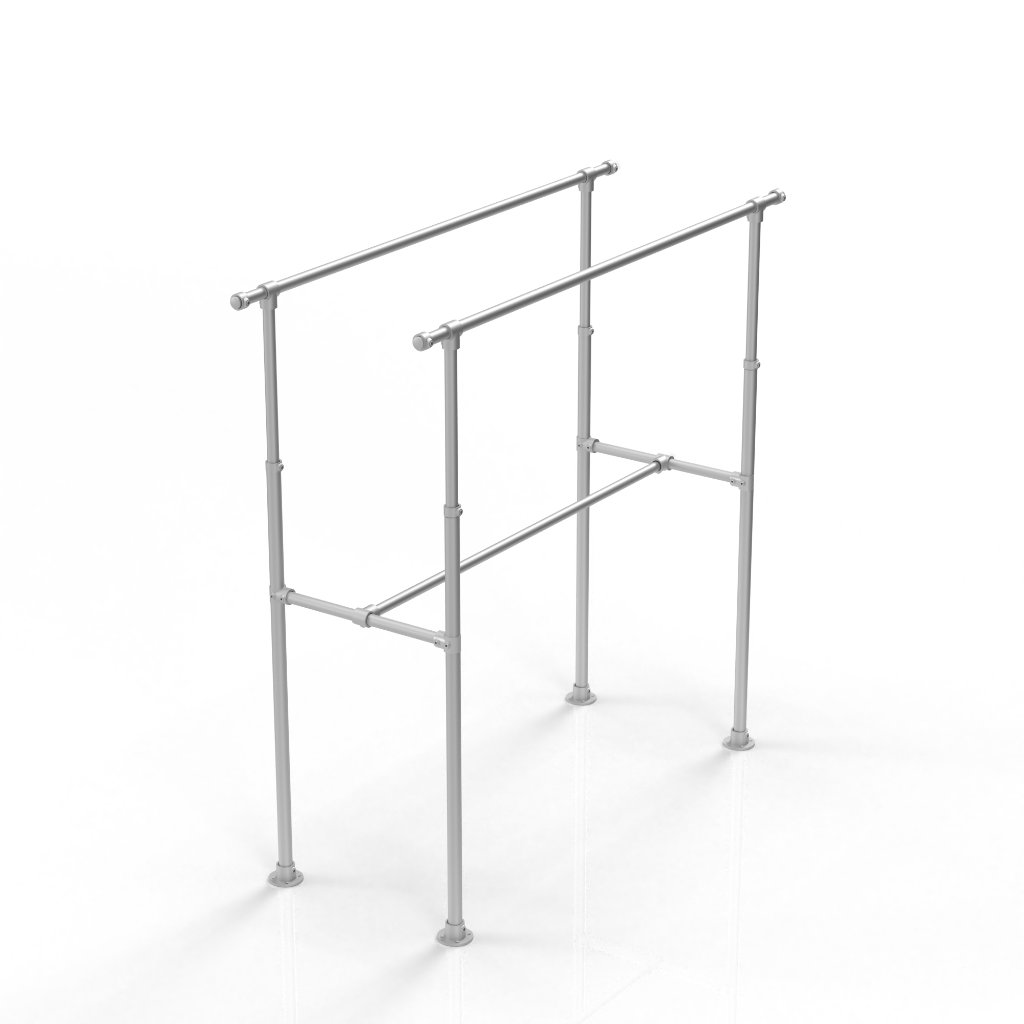 Adjustable H-Frame Retail Clothing Rack - alternate view