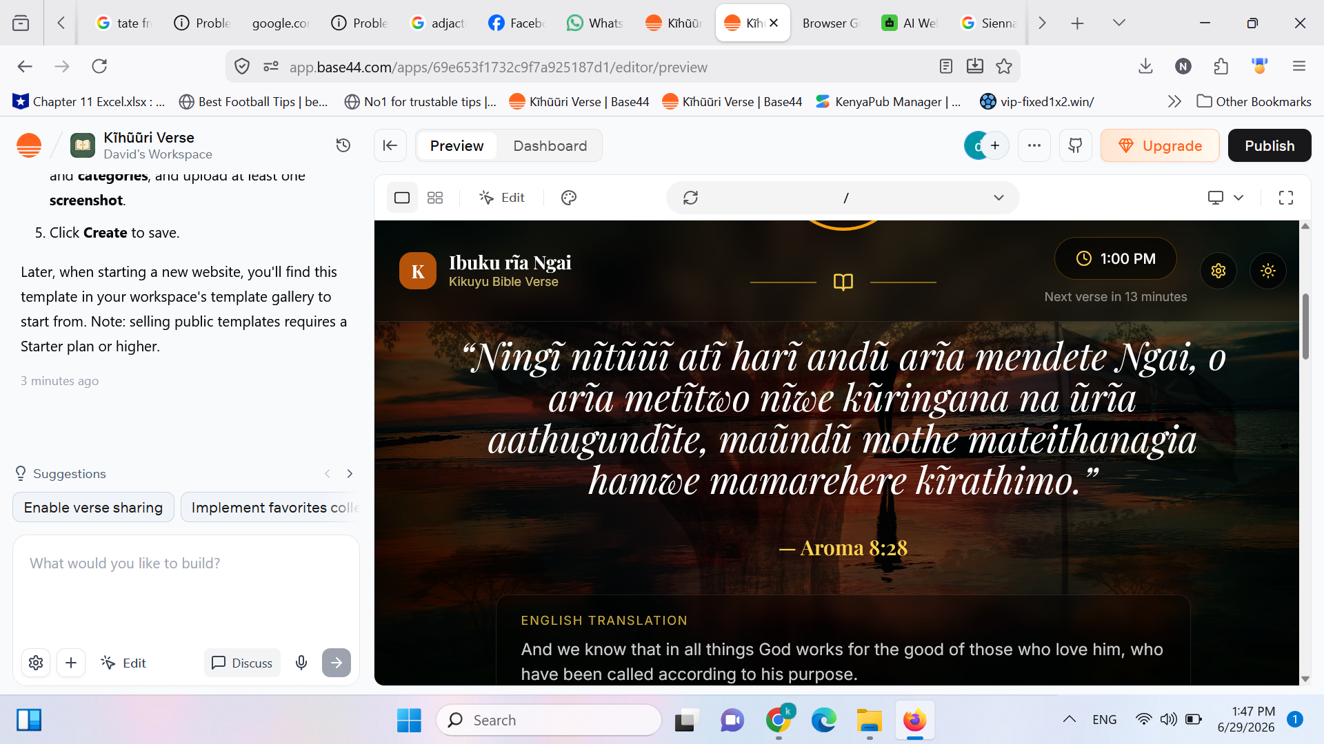 Kikuyu Bible by Hard07drive template preview