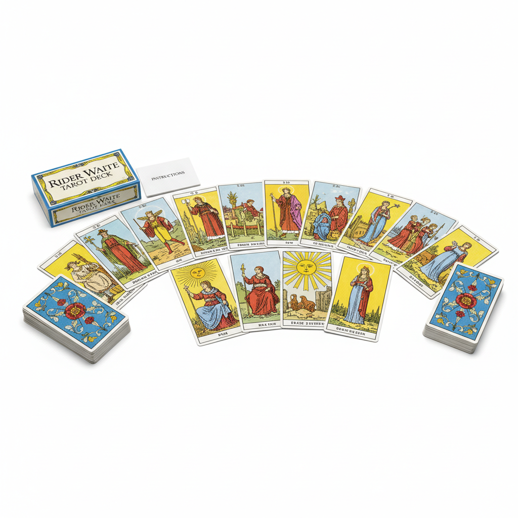 Rider-Waite Tarot Deck 78 Cards with Guide Book
