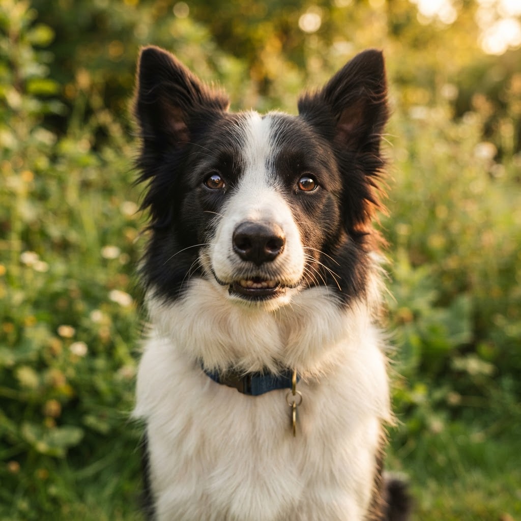 Alert Border Collie engaging with mental enrichment — Brain Training for Dogs