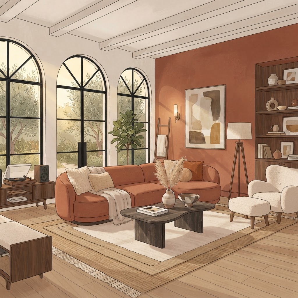 Luxury living room by Cole Mateo Co.