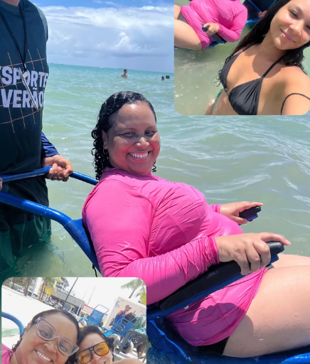Adriana no mar