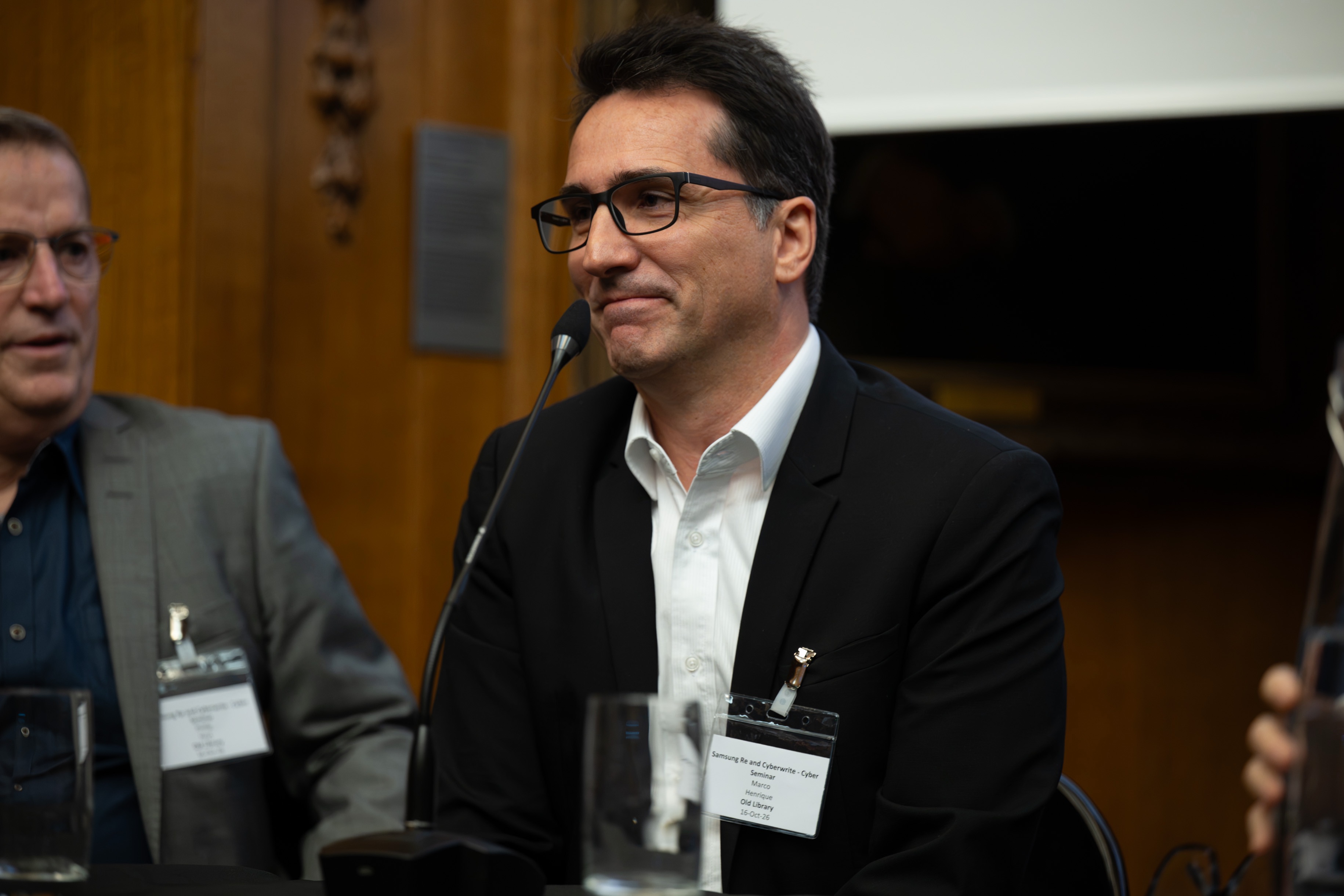 A panellist during the underwriting panel.