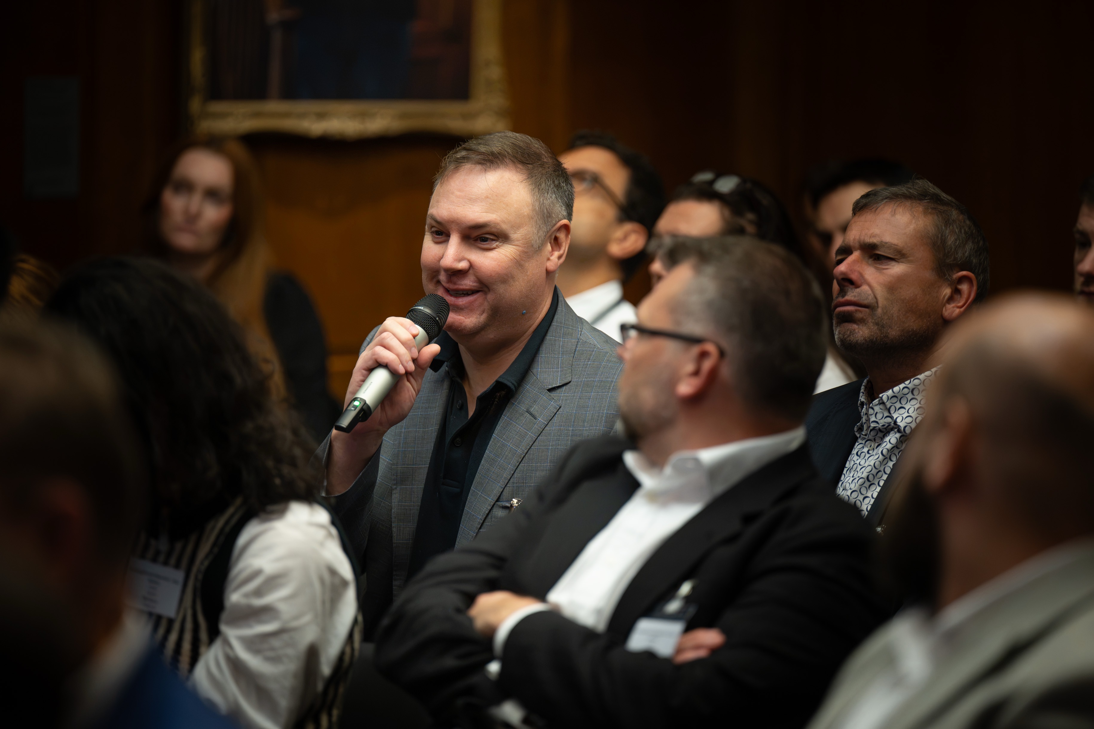 Audience discussion during a panel session.