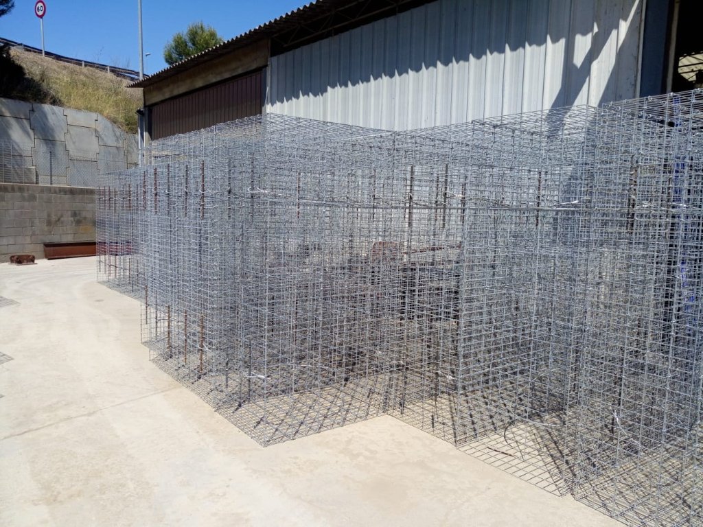 Stock de jaulas para gaviones