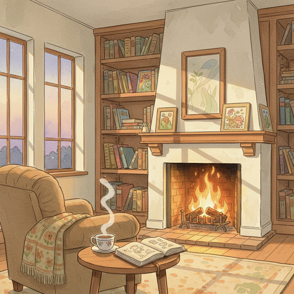 A warm home education scene