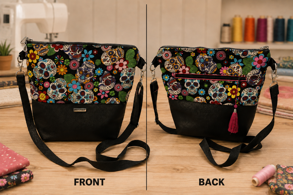 Day of the Dead Skull Shoulder Bag