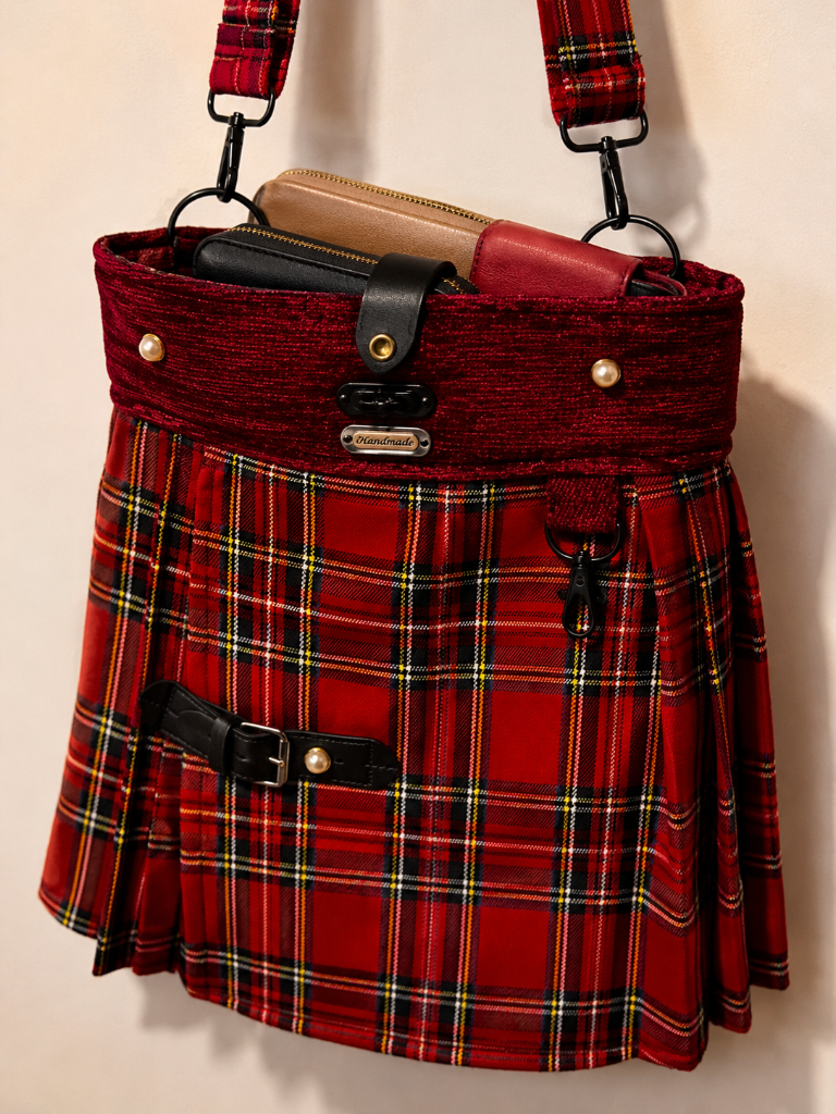 Red Tartan Kilt Bag