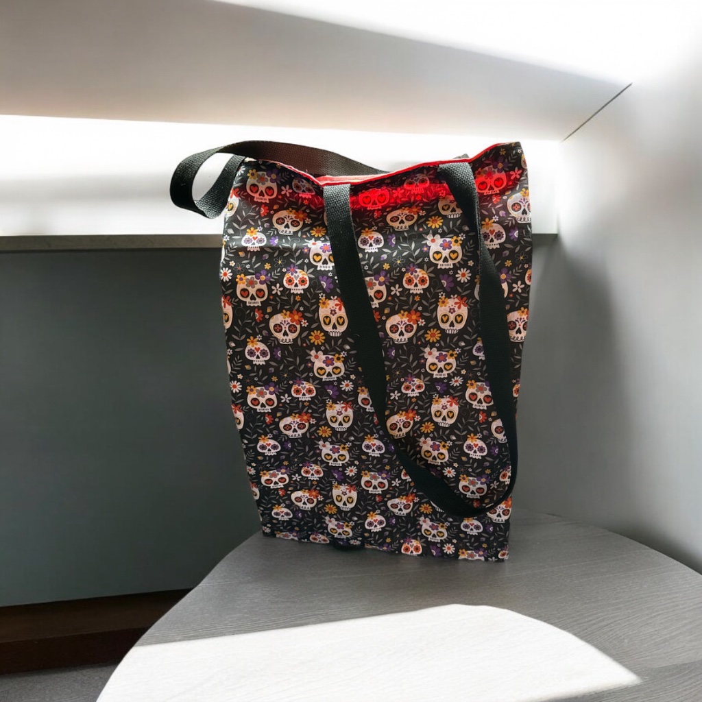 Sugar Skull Tall Tote