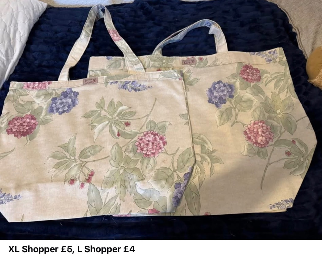 XL Floral Hydrangea Shopper