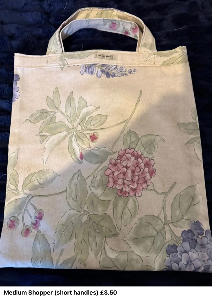 Medium Floral Hydrangea Shopper (short handles)