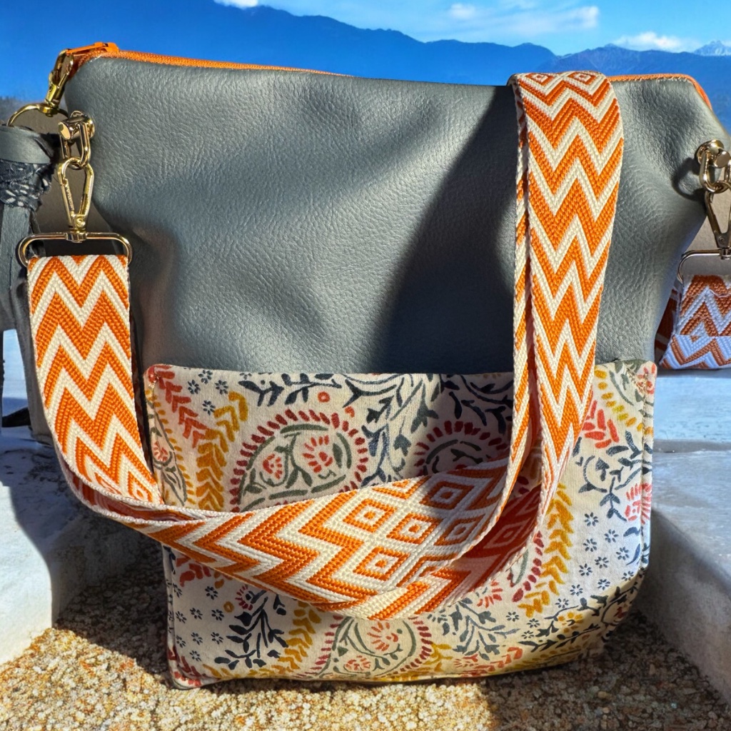 Orange Boho Tote