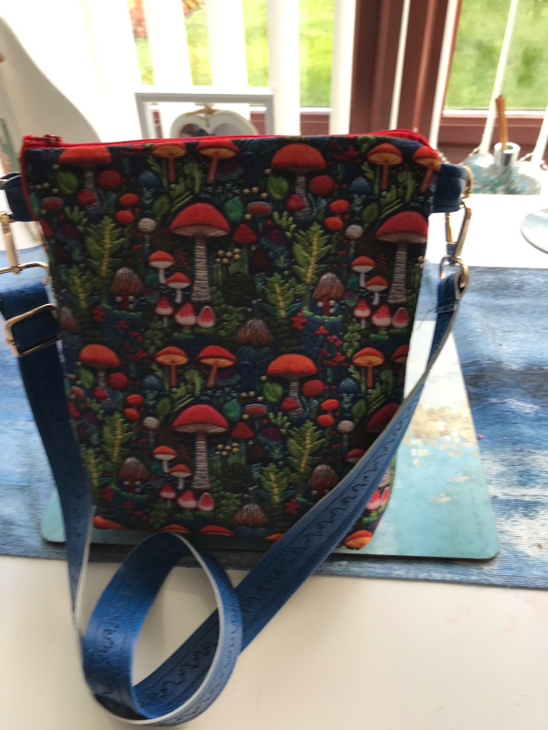 Mushroom Print Crossbody