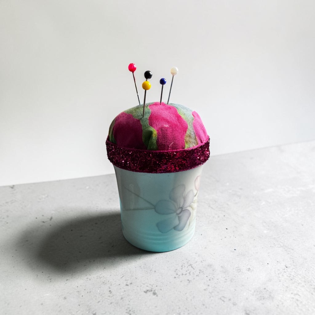 Magenta Floral Pin Cushion