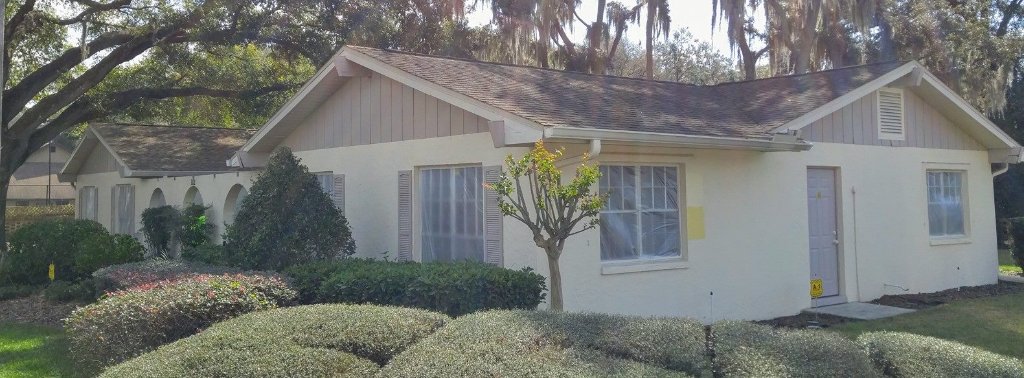 Exterior before & after — front view
