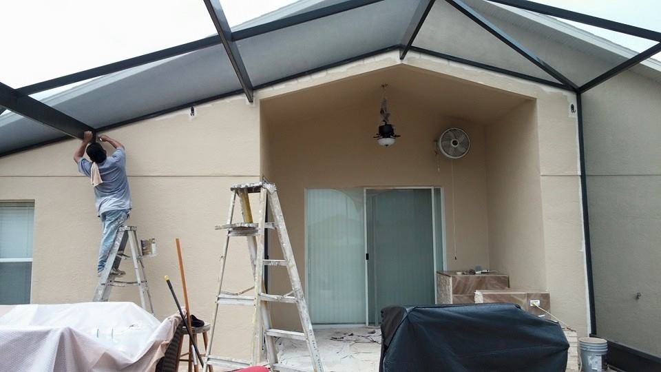 Lanai exterior prep & paint