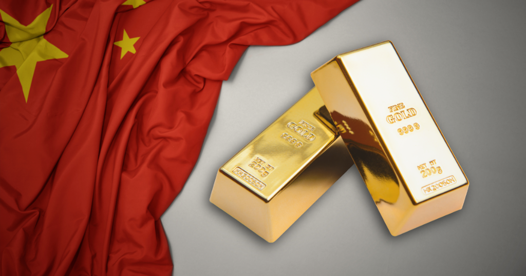 China compra oro por vigésimo mes seguido