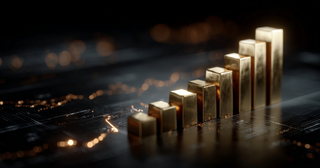EJEMPLO — Cómo se comportó el precio del oro este mes