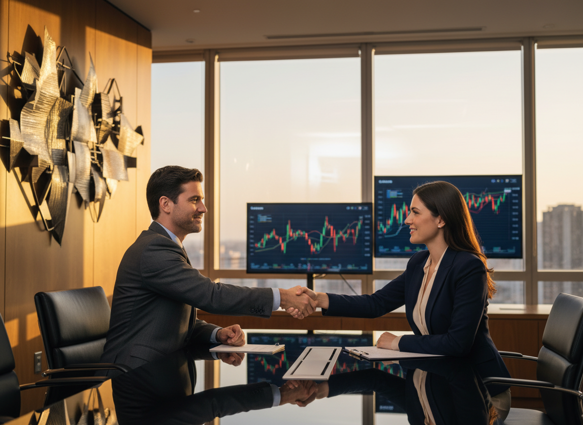 Turnaround Capital Group debt restructuring specialists meeting with a business owner to review financial obligations