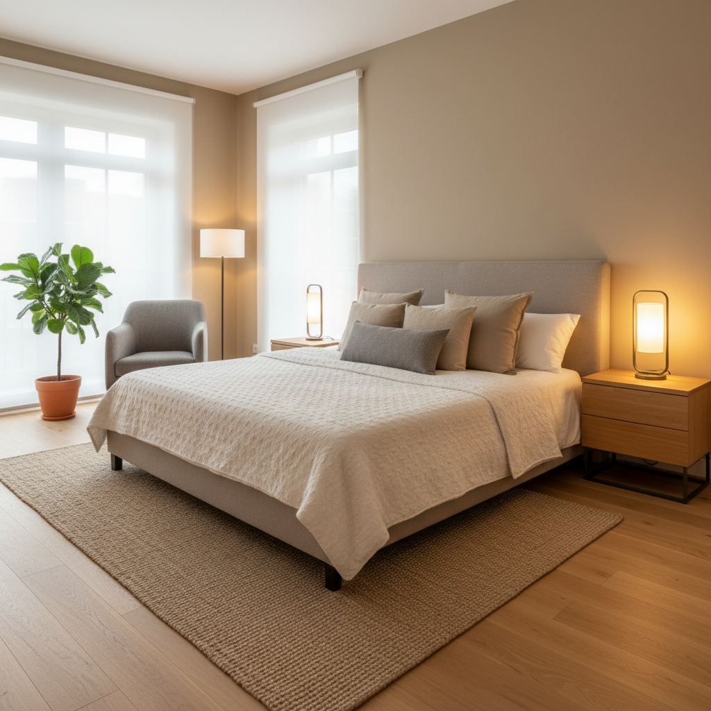 Renovated primary bedroom